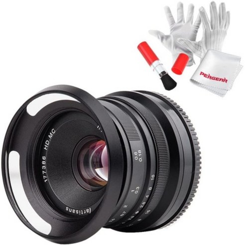 일본직발송 2. 7ARTISANS 25MM F1.8 카메라용 교환 렌즈 수동 포커스 FUJIFILM 후지 카메라 대응 46MM 렌, One Size, One Color