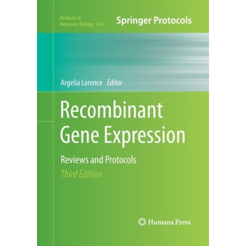 (영문도서) Recombinant Gene Expression Paperback, Humana, English, 9781493962211