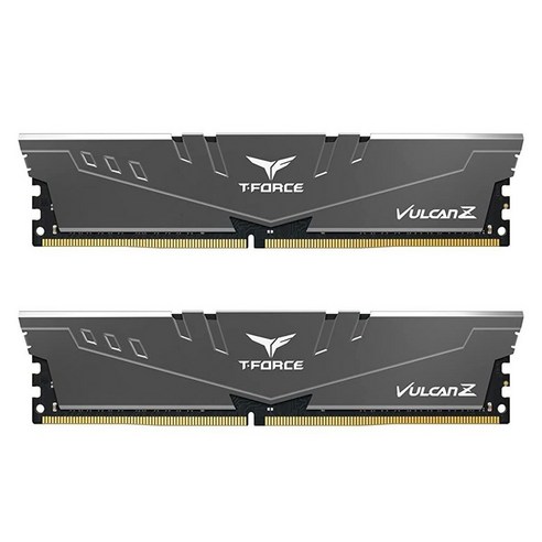 TEAMGROUP T-Force Vulcan Z DDR4 16GB 키트 (2x8GB) 3600MHz (PC4-28800) CL18 데스크탑 메모리 모듈 램 TLZGD416G3600, 2x8GB_gray