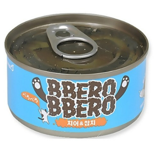 빼로빼로 간식캔 80g x 48개, 참치치어