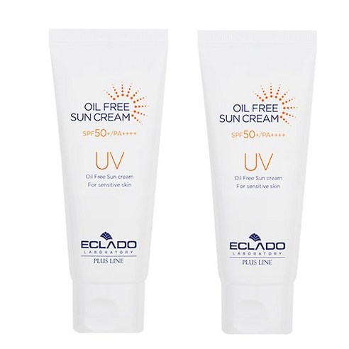 [1+1] 에끌라두 UV 오일 프리 선 크림 70g (SPF50+ PA++++) 끈적임 백탁 없는 최고의 밀착력!, 2개