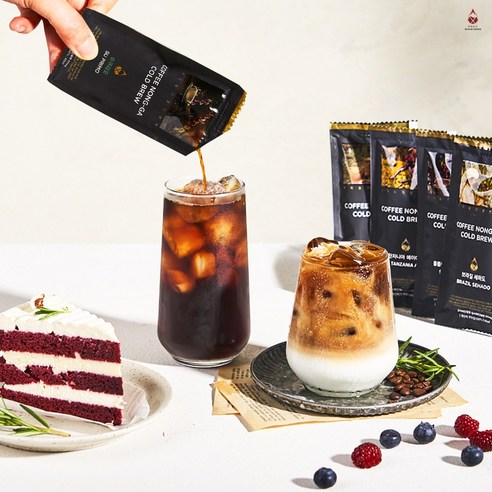 신선한 커피농가 더치커피 파우치 콜롬비아 슈프리모, 40ml, 1개입, 40세트