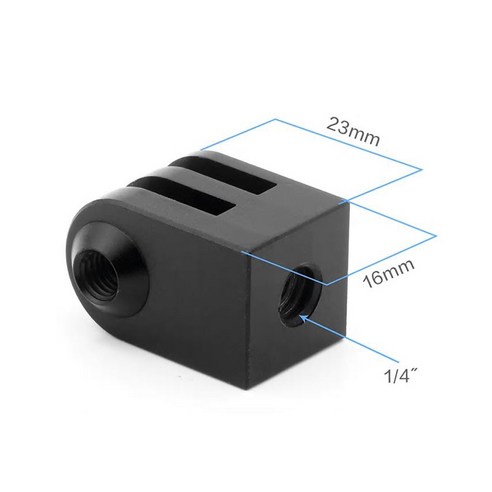 삼각대 셀카봉 1/4 나사 연결 어댑터 아이쏘우 액션캠 호환, 1개