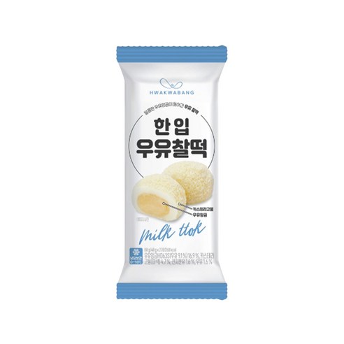 화과방 한입우유찰떡 80g x 6개, 6개, 80g