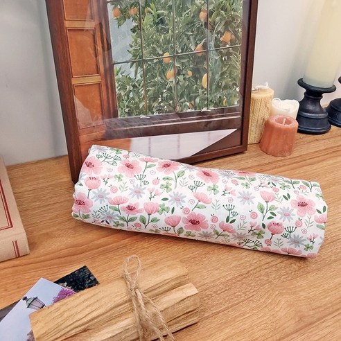 패브릭 면 40수 프린트 나염 원단 고급 무늬 디자인 패턴 천 원단, 1개, 아네모네 연핑