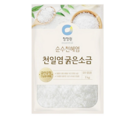 청정원 천일염 굵은소금, 1개, 1kg