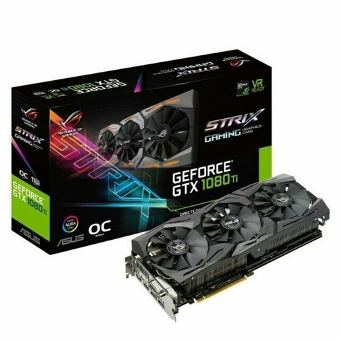 ASUS 지포스 GTX 1080 Ti 11GB GDDR5X 그래픽 카드...