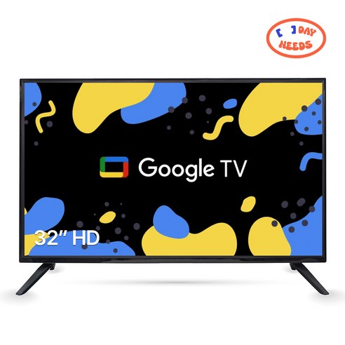 데이니즈 구글 스마트 32인치 HD TV 초고화질 빌트인 크롬캐스트 구글어시스턴트지원 스텐드형 광시야각 고성능칩셋 에너시소비효율1등급 자가설치, AH320Hgoogle TV