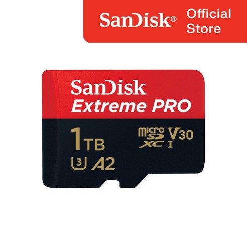 샌디스크 마이크로 SD 카드 SDXC Extreme Pro UHS-I 익스트림 프로 QXCD 1TB, 1테라, 1개