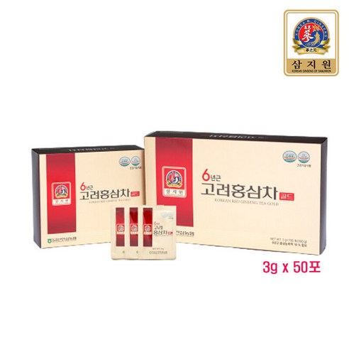 고려 홍삼차 6년근 진세노사이드 50포 2개, 150g