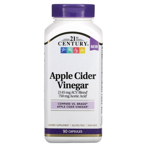 [21세기센트리][본사정품] 21세기센트리 애플 Apple 사이다 식초 Cider Vinegar 칼슘 250정, 1개