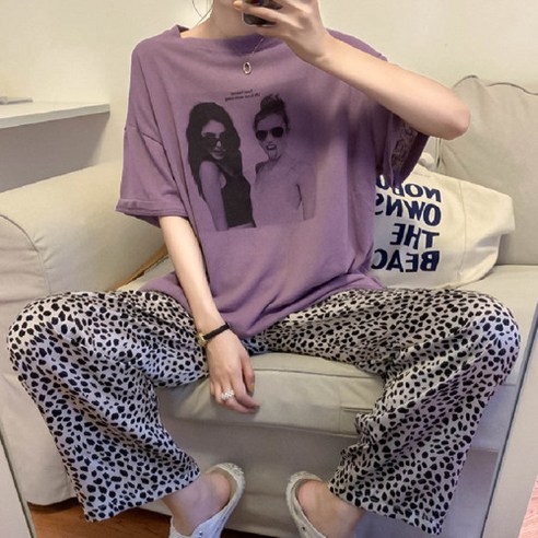 꿈결 같은 편안함, 바디랜드 페이스 프린팅 홈웨어 세트와 함께하는 사계절 스파오파자마