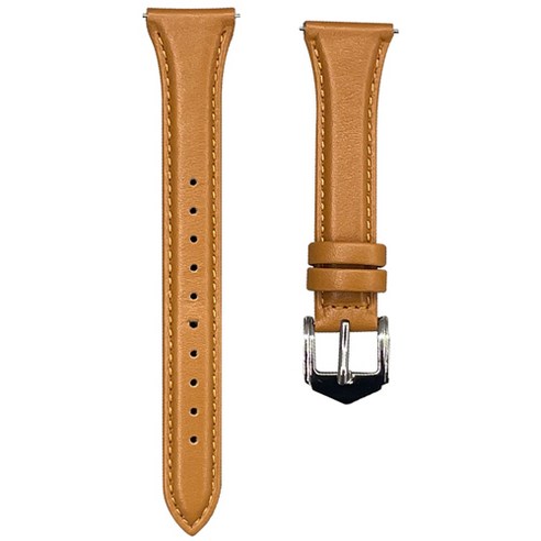 로랜텍 갤럭시워치 가죽 슬림 시계줄 스트랩 밴드 20mm, 세미브라운