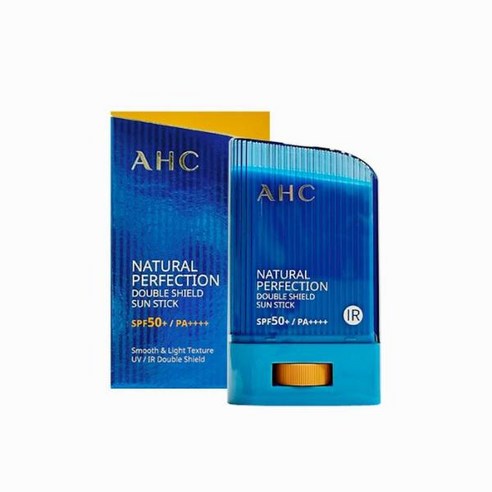 테온셀 [AHC] 내추럴 퍼펙션 더블 쉴드 선스틱 22g (SPF50+) 파랑색, 단일 옵션, 1개