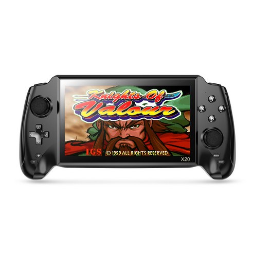 예스카모 강력한 파워 7인치 고화질 휴대용 PSP 게임기, KR-X20-YXJ-BK