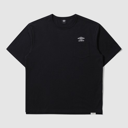 [국내백화점판/AS가능] UMBRO 엄브로 24년신상 에센셜 포켓 반팔 티셔츠 (블랙)