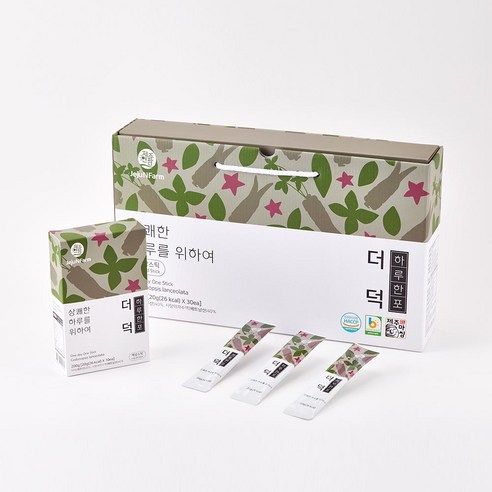 더참된 국내산 더덕가루 150g, 3개 더덕국내산가격 16 제주산 하루한포 더덕 스틱 20gx30포 설 설날 명절 선물세트, 20g, 30개입, 1개