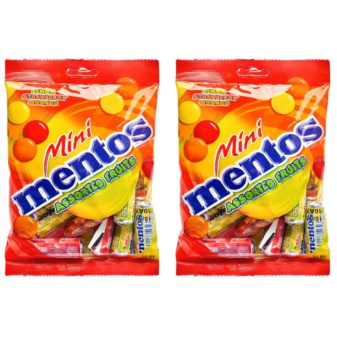 멘토스 미니 프루티, 150g, 2개