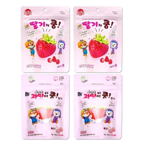 해호 뽀로로 동결건조 천연과일칩 어린이 과일과자, 1세트