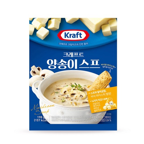 [코스트코무료배송] 삼립 Kraft 크래프트 양송이스프 치즈스프 시리즈, 198g, 12개