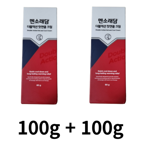 멘소래담 더블액션 핫앤쿨 크림 80g, 200g, 6개 맨소래담핫앤쿨