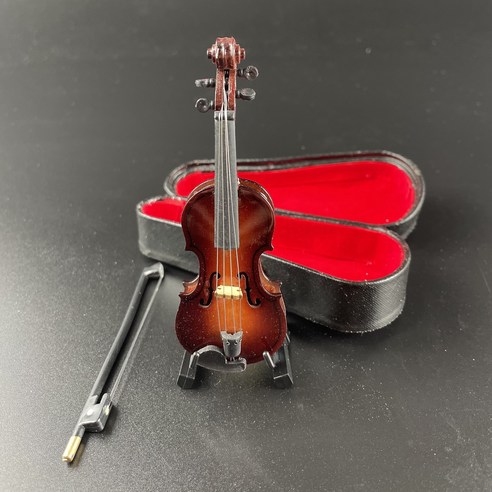 상상뮤직 미니어처바이올린 악기 모형, 10cm 바이올린