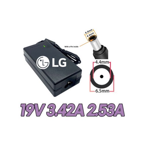 LG 32UK550 32UK550-B 34UB67 34UB67-B전용 19V어댑터, 1개