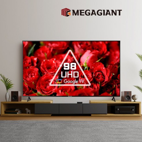 메가TV 98인치(249cm) 4K UHD 스마트TV 대형 원룸 호텔 아파트 중소기업TV DS9801M, 02_수도권 스탠드 설치