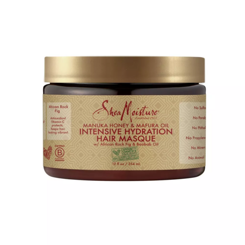 Shea Moisture 마누카 꿀 & 마푸라 오일 인텐시브 하이드레이션 헤어 마스크, 1개, 340g