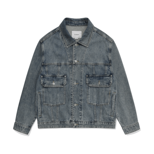 COVERNAT 데님 트러커 자켓 블루 CO2401JK07BL 406666