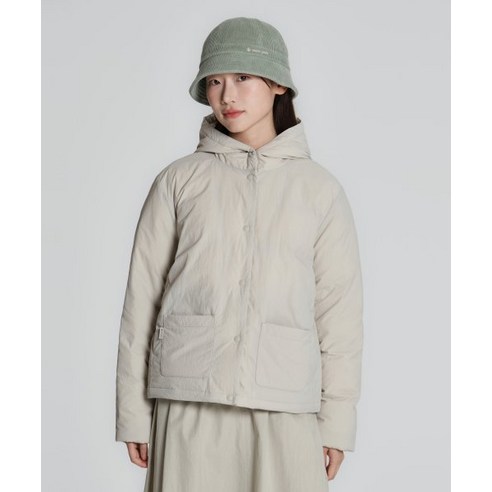 스노우피크 어패럴 SNOWPEAK APPAREL S23WWGDJ51 우먼스 셔켓 후드 경량 다운 자켓 Light Beige S23WWGDJ51LE 1042922