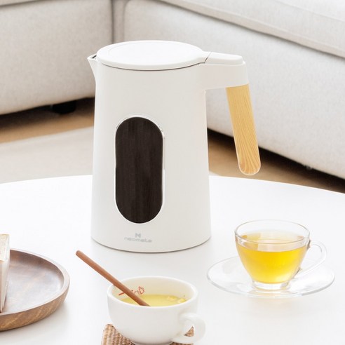 넉넉한 용량, 디지털 온도 조절, 디자인까지! 네오메타 전기주전자로 편리한 티타임을 즐기세요.