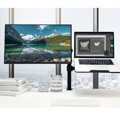 위드멍 노트북 듀얼 모니터암: 듀얼 모니터 설정을 위한 최적의 생산성 및 편안함 솔루션