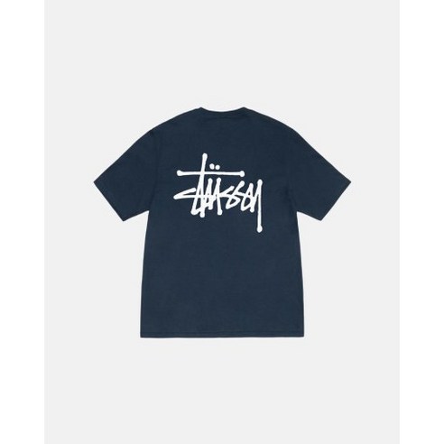 스투시 BASIC STUSSY TEE 반팔 티 NAVY