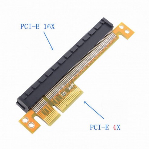 MDR PCI-E 익스프레스 라이저 카드 변환기 수-암 연장 어댑터 지지대 PCIe 4X 카드 8X 16X, 1개
