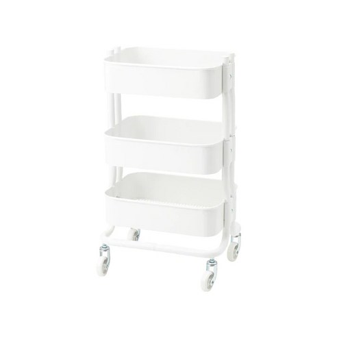 실용성과 아름다움을 겸비한 주방의 숨은 조력자: 이케아 RASKOG 트롤리 그레이블루 이케아온라인몰