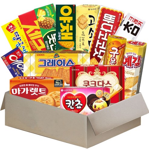 메리박스 과자세트 14종(고소미+예감오리지날+국희샌드+그레이스+쿠크다스화이트+참크래커+빠다코코넛+야채크래커+제크+롯데샌드파인+구운감자+에이스+칸쵸+마가레트), 1세트, 고소미+예감오리지날+국희샌드+그레이스+쿠크다스화이트+참크래커+빠다코코넛+야채크래커+제크+롯데샌드파인+구운감자+에이스+칸쵸+마가레트