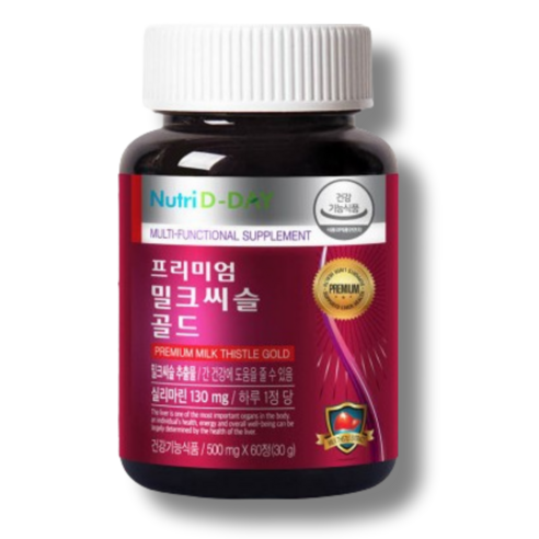 뉴트리디데이 프리미엄 밀크씨슬 골드 500mg, 60정, 1개