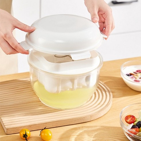 LOVFIR 가정용 투명 대용량 그릭요거트메이커 흰색 1.7L 유청분리기, 1개