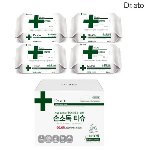 닥터아토 손소독티슈: 깨끗함과 안심을 휴대하세요.