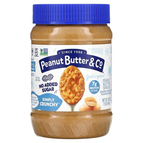 피넛버터앤코 피넛 버터 스프레드 심플리 크런치, 454g, 3개