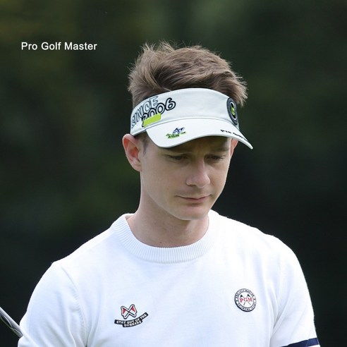 Pro Golf Master 골프 바이저 썬캡 여름용, 화이트, 1개