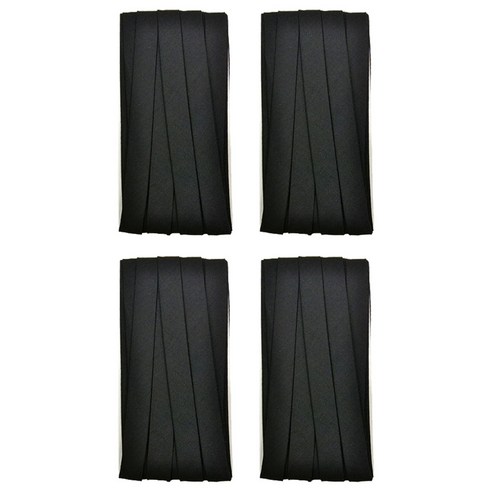 10mm 바이어스테이프 칼라바이어스 4yard, 4개, 블랙
