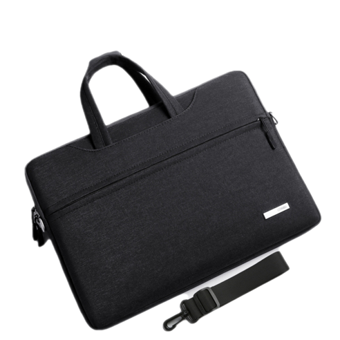 [코스릴] 휴대용 간단한 노트북 가방, 블랙 어깨 끈