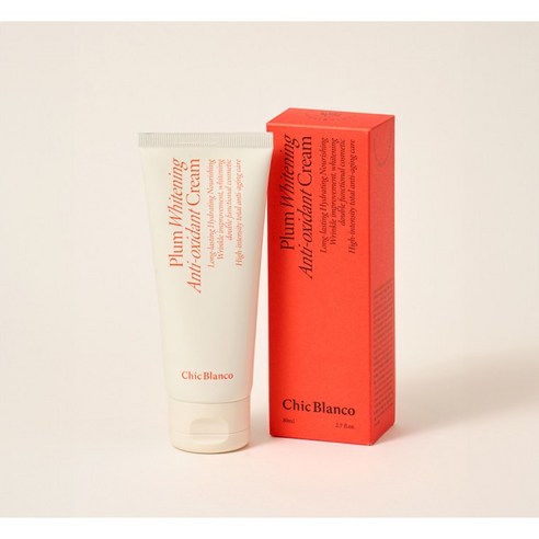 시크블랑코 플럼 화이트닝 미백 탄력 속보습 수분크림 80ml, 1개