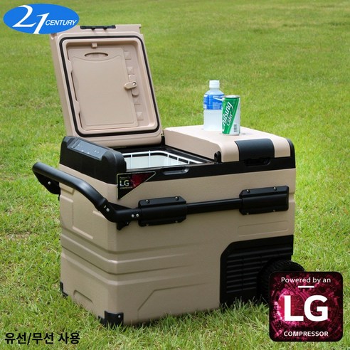 21센추리 차량용 캠핑용 냉장고 냉동고 35L/45L/55L LG 컴프레셔 탑재 로즈비 R, 35L, 혼합색상