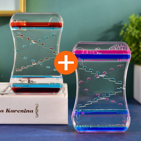 복잡한 생각은 잠시 멈춰! 마음의 평화를 찾아줄 마법, 오일 모래시계 물멍