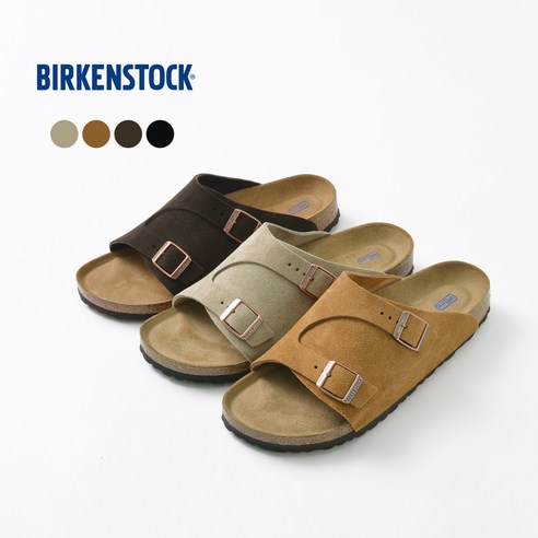 BIRKENTOCK 빌켄슈톡 취리히 스웨이드샌들남성 컴포트더블 버클로우핏천연가죽1009531ZURICH SFB