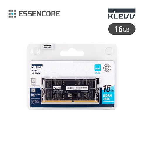 ESSENCORE KLEVV DDR4 16G PC4-21300 CL19 2666MHz 노트북용 파인인포