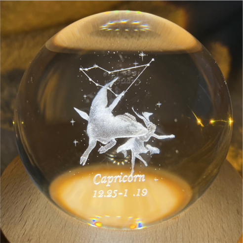 풀템 오르골 별자리 무드등 12. Capricorn 염소자리, 별자리 오르골 12. Capricorn 염소자리